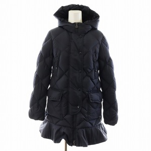 モンクレール MONCLER ヴォロージュ VAULOGE GIUBBOTTO ダウンジャケット フード フレア ナイロン 12 140cm 紺 ネイビー /AN35 キッズ