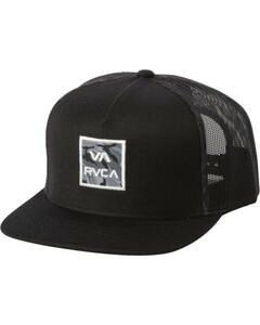 RVCA VA ATW Print Trucker Hat Cap Black キャップ