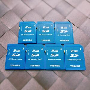 ★ TOSHIBA ★ 2GB ★ デジカメSDカード ★ メモリーカード 2G ★ 青