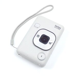 【中古】FUJIFILM ハイブリッドインスタントカメラ instax mini LiPlay チェキ MISTY WHITE ホワイト 白 スマホプリンター 富士フイルム