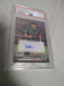 2022-23 TOPPS STADIUM CLUB CHROME UEFA CLUB COMPETITIONS CHROME AUTOGRAPHS CASBA STEFAN BAJCETIC AUTO PSA10