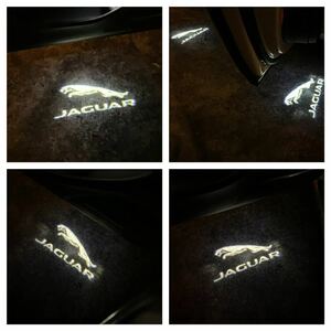 Jaguar ジャガー LED ロゴ プロジェクター ドア カーテシ ランプ Xタイプ XJ XK XKR 純正交換タイプドア ライト アンダースポット マーク
