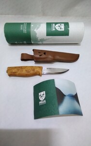 c3571　送料600円 HELLE NORWAY ヘレナイフ Folkekniven キャンプ　アウトドア　BBQ 薪割り