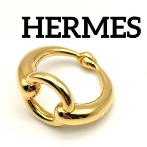 HERMES エルメス モー スカーフリング アクセサリー ゴールド レディース