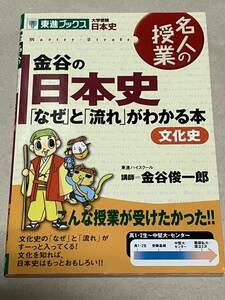 金谷の日本史「なぜ」と「流れ」がわかる本　文化史 （東進ブックス　名人の授業） 金谷俊一郎／著　値下げ