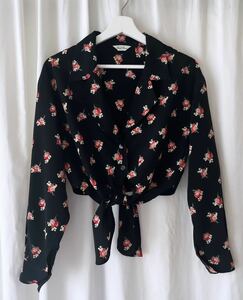 ヴィンテージ ** パリジェンヌ ブラウス vintage floral blouse