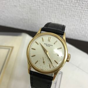 稼働★比較的美品★PATEK PHILIPPE/パテックフィリップ　Ref.96　Cal.12-120　手巻き　スモセコ　アーカイブ付き