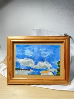 【風景画】絵画 青空