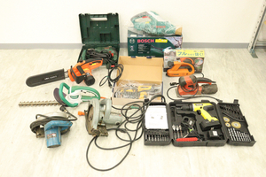 ★【2個口発送】電動工具まとめ makita EARTH MAN RYOBI BOSCH PSB600 CSE-110 CCD-216 W-560PS 丸鋸チェンソー インパクト_KIB_B1202-I025