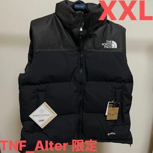 ノースフェイスオルター限定 GTX LEATHER NUPTSE VEST【XXL】GTXレザーヌプシベスト【K ブラック】直営店限定 altar 超希少【新品未着用】