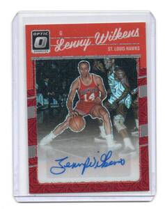 2023-24 Panini Donruss Optic Basketball [LENNY WILKENS] Retro Series Signatures Choice Prizm Card (直筆サインカード) HAWKS