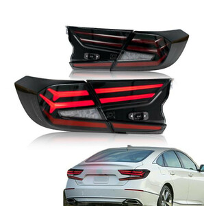 新品　ホンダ　アコード　10代目 CV3　2017年 -　高品質　テールライト　LEDシーケン 流れるシャルウィンカー　２色可選　外装カスタム