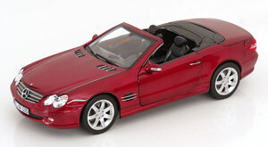 norev 1/18 Mercedes Benz R230 SL 500 2003　レッドメタリック　メルセデス　ベンツ　ノレブ　ミニカー