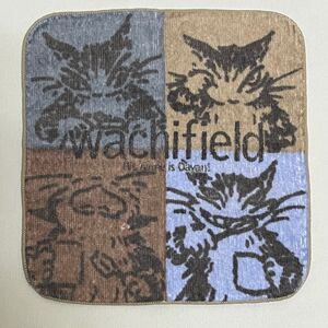 わちふぃーるど ダヤン タオルハンカチ Wachifield DAYAN 猫 ミニタオル ハンカチ パイル 未使用品