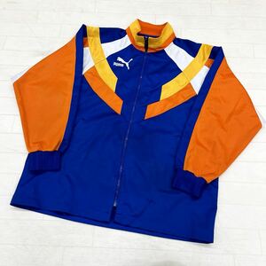 1326◎ オールド ヴィンテージ PUMA プーマ ジャージ トップス ジャケット アウター フルジップ ブルー オレンジ メンズ