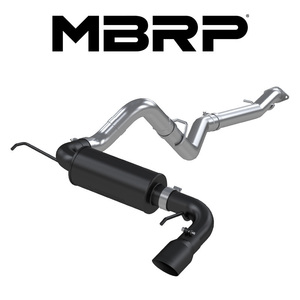 MBRP 2021- フォード ブロンコ BRONCO 2.3L/2.7L エコブースト キャットバック エキゾースト ブラックTip 正規品