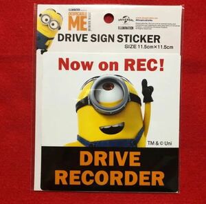 新品　ドライブレコーダーステッカー☆ミニオン*Minion sticker