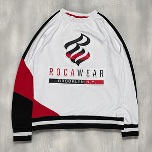 ★ROCAWEAR スウェット トリコロール エンボスロゴ Mサイズ Jay-Z