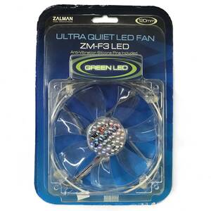 未使用品　ZALMAN 120ｍｍ LED PCケースファン ZM-F3 LED（ZM-F3RL） グリーン