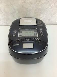 ■ス-112 中古品 TOSHIBA RC-10VSN 動作確認・簡易清掃済み 真空圧力IHジャー炊飯器 2019年製 1.0L インディゴブルー 東芝 