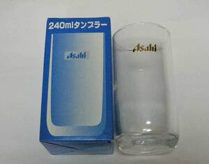 未使用品】 　アサヒ　ビアタンブラー　240ml　　 ★　日本製 　★　石塚硝子　2