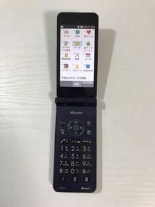 【中古品】AQUOS ケータイ SH-01J ネイビー SIMフリー バッテリ良好 ネットワーク利用制限確認【○】KUB240325003