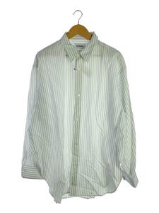 HED MAYNER◆PAPER TOUCH OXFORD SHIRT/XS/コットン/WHT/ストライプ/HMMY60001A