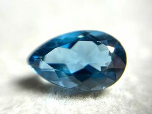 ★100円スタート★ロンドンブルートパーズ アンニュイブルー　4.10ct 12.7x8mm VS ペア　天然　宝石　ブラジル