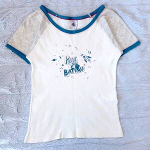 プチバトー　petit bateau　Tシャツ　ロケットプリント　114　6ans　フランス　メゾンキツネ