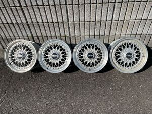 再コーキング済！かすり傷程度あります。人気のＢＢＳ！人気のRS！ノーマル軽カー軽トラに！BBS RS 15X6.5J＋36 PCD100