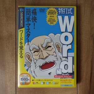 特打式パソコン入門 Word編 Windows 未開封