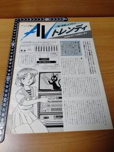 【藤田幸久】アニメージュ切り抜き 1993/06 Vol.180 AVトレンディ みなさんの？にお答えします 声だけを取り出す