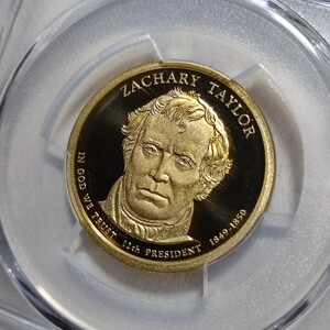 1円スタート！ 準最高鑑定 PCGS PR69DCAM 2009 ザカリー・テイラー大統領 1ドル大統領硬貨 アンティークコイン モダンコイン