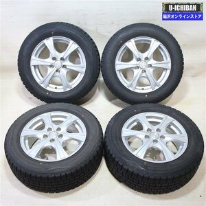 195/65R15 プリウス 等 FANG 6-15+45 5H100 ダンロップ WM01 15インチ スタッドレス 4本セット 009k