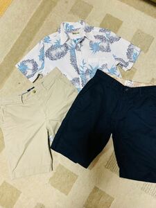 夏物上下セットショートパンツ 半袖シャツ 160メンズM福袋gap ikka