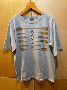 古着 Harborside Graphics カヌー カヤック Tシャツ M USA製 ビンテージ