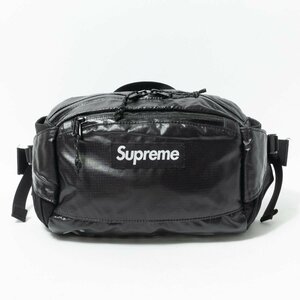 【1円スタート】Supreme シュプリーム ウエストバッグ ボディバッグ ショルダーバッグ 鞄 ブラック 黒 ナイロン ファスナー開閉式 メンズ