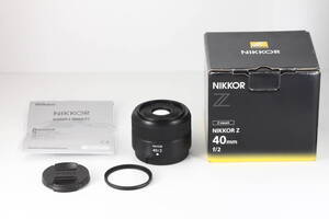 ★美品★ Nikon NIKKOR Z 40mm F2 Zマウント シリアル一致元箱付 ★完動品★ ニコン #179