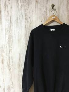 V550☆【ヴィンテージ 古着 スウェットシャツ】NIKE ナイキ トレーナー 黒 M