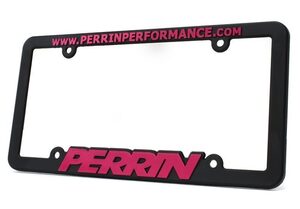 PERRIN ナンバープレート フレーム License Plate Frame アメリカのライセンスプレート規格サイズ ＜ピンク＞ 正規品