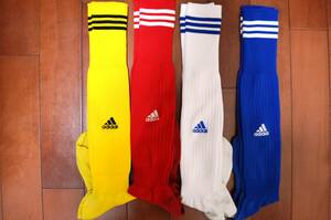 ◇US2◇ゆうパケットプラス対応 中古 サッカー フットサル ソックス ストッキング adidas アディダス 25-29　4点セット 高校部活引退品