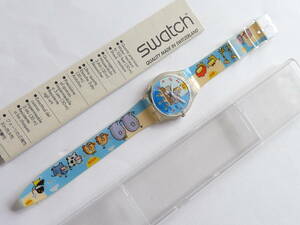 未使用電池交換済 スウォッチ レギュラーモデル Swatch 2000年 GRR OINK 品番GK329