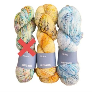 urth yarns　Nokta　Gusto wool　手染め