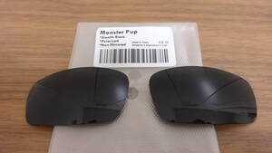 ★オークリー Monster Pup モンスターパップ用 カスタム偏光 レンズ Stealth Black Color Polarized 新品 オークリー　MONSTERPUP