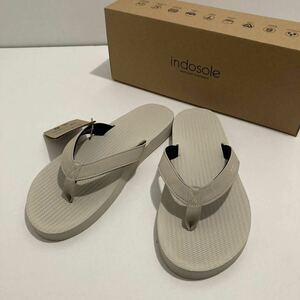 2024 新品 INDO SOLE ビーチサンダル ホワイト 24.5 25.0 25.5 ESSNTLS FLIP FLOPS SEA SALT インドソール フリップ フロップ ビーサン