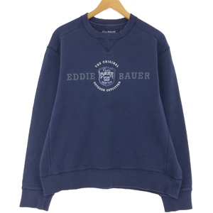 古着 エディーバウアー Eddie Bauer ロゴスウェットシャツ トレーナー メンズL /eaa431104