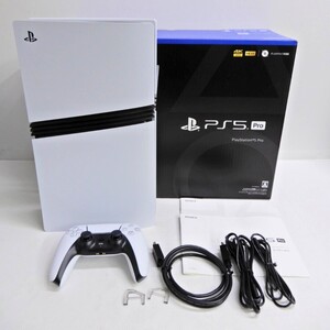 059Z702★【中古品/動作品】 PlayStation5 Pro PS5 本体 CFI-7000B01 デジタルエディション 【コントローラー・ケーブル付属】 ① 新型