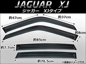 サイドバイザー ジャガー XJタイプ XJ8,XJR,X308 1998年～2003年 AP-SVTH-J02 入数：1セット(4枚)