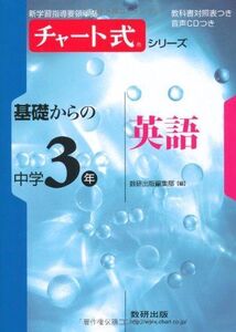 [A01916745]チャート式シリーズ基礎からの中学3年英語 (新学習指導要領準拠 チャート式基礎からの中学シリーズ) 数研出版編集部