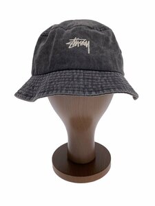 STUSSY◆バケットハット/L/XL/コットン/グレー/メンズ/132980